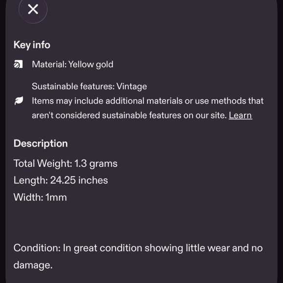 14k Yellow Gold Box Chain Necklace - Picture 6 of 6